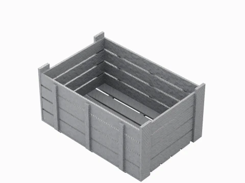 Plastic Crate 04 3D Model