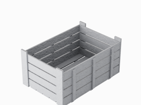 Plastic Crate 04 3D 모델