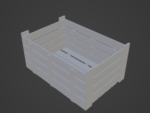 Plastic Crate 04 3D 모델
