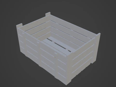 Plastic Crate 04 3D Model