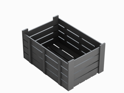 Plastic Crate 05 3D मॉडल