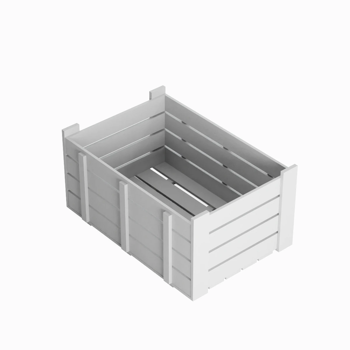 Plastic Crate 06 3D Model .c4d .max .obj .3ds .fbx .stl .blend 