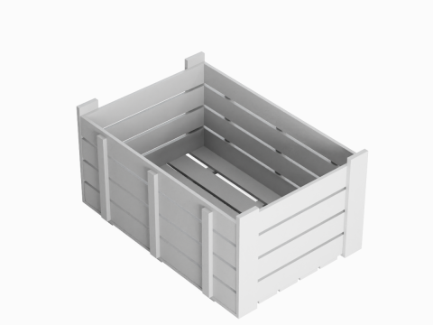 Plastic Crate 06 3D-Modell