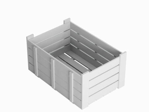 Caixa de Pl&aacute;stico 06 Modelo 3D