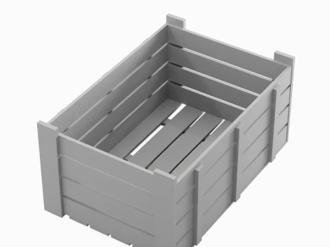 Plastic Crate 06 3D Model