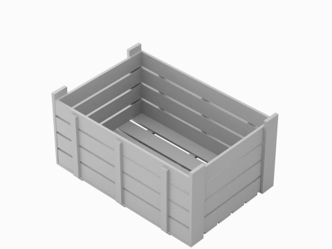 Plastic Crate 06 3D Model
