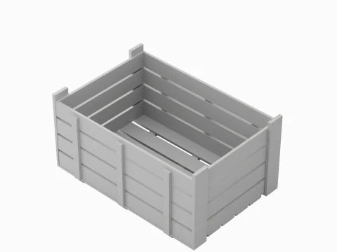 Plastic Crate 06 3D Model