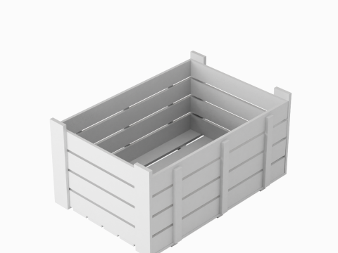 Plastic Crate 06 3D Model