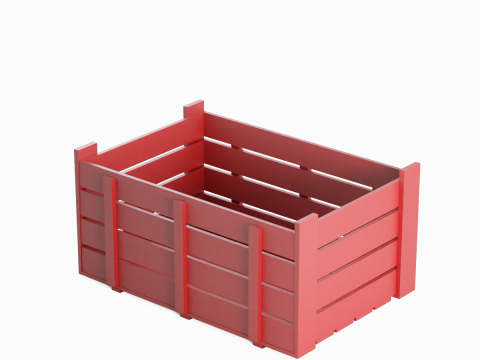 Plastic Crate 07 3D 모델