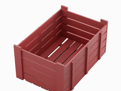 Plastic Crate 07 3D 모델