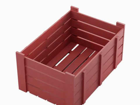 Plastic Crate 07 3D Model