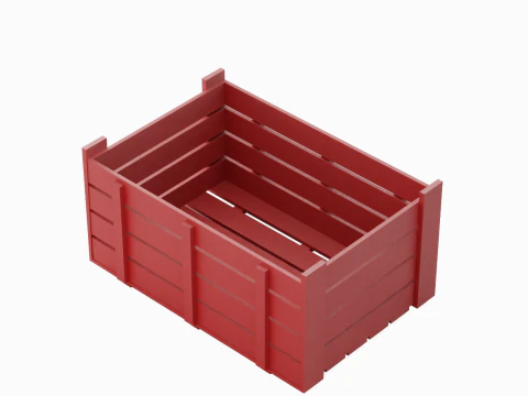 Plastic Crate 07 3D Model
