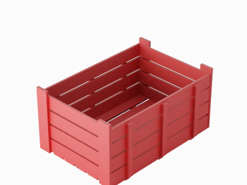 Plastic Crate 07 3D Model