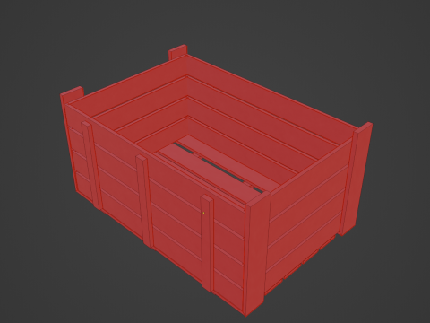 Plastic Crate 07 3D 모델