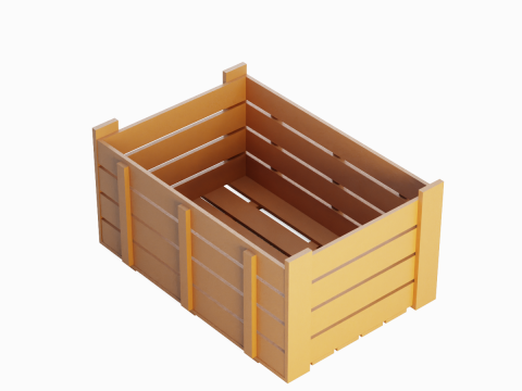 Plastic Crate 08 3D मॉडल