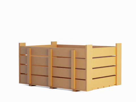 Plastic Crate 08 3D Model