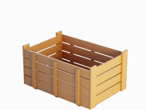 Plastic Crate 08 3Dモデル
