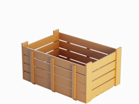 Plastic Crate 08 3D Model
