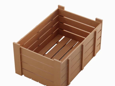 Plastic Crate 08 3D Model