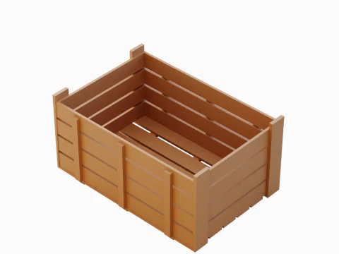 Plastic Crate 08 3D Model