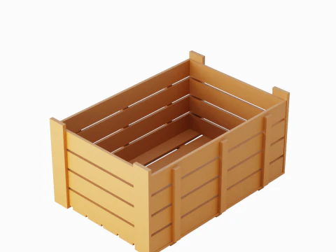 Plastic Crate 08 3D Model