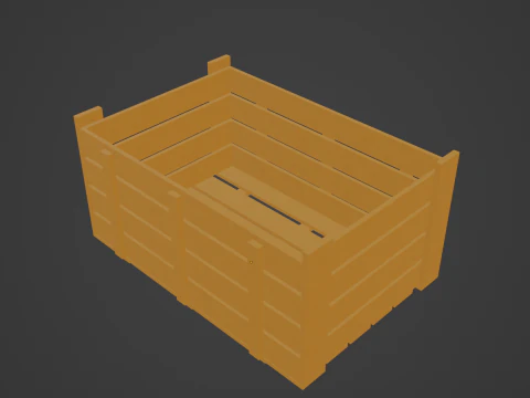 Plastic Crate 08 3D Model