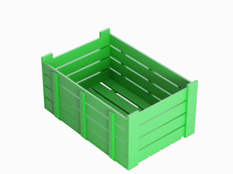 Plastic Crate 09 3D मॉडल