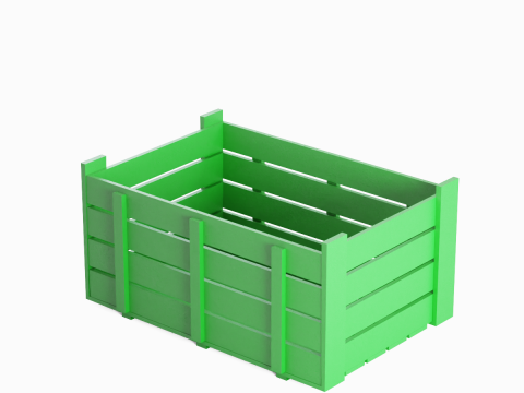 Plastic Crate 09 3D Model
