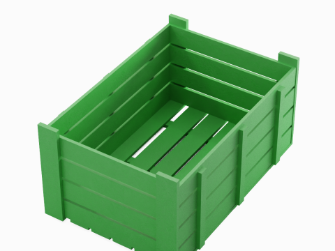 Plastic Crate 09 3D Model