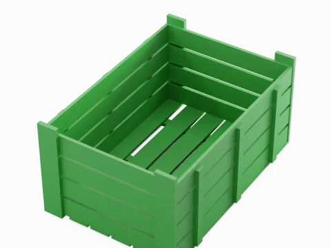 Plastic Crate 09 3D Model