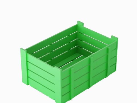 Plastic Crate 09 3D Model