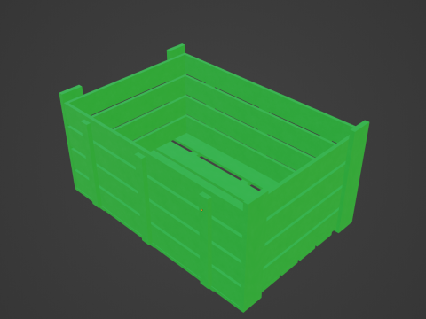 Plastic Crate 09 3D Model
