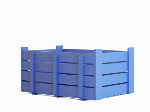 Plastic Crate 10 Modelo 3D