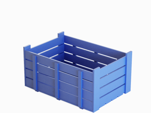Plastic Crate 10 Modelo 3D