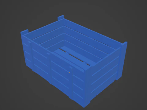 Plastic Crate 10 3D Model