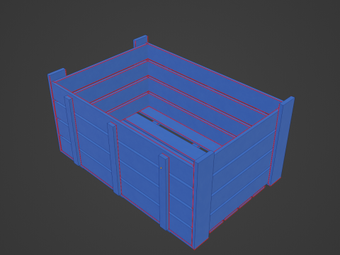 Plastic Crate 10 Modelo 3D