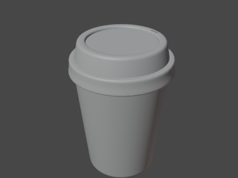 Plastic Coffee Cup 02 3D-Modell