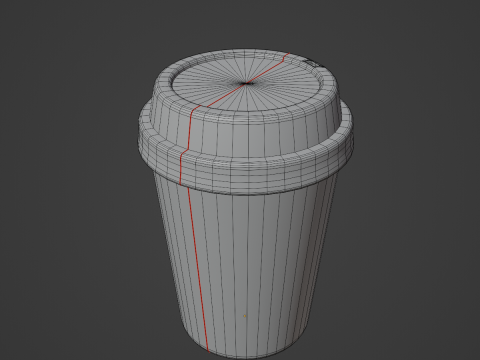 Plastic Coffee Cup 02 3D-Modell