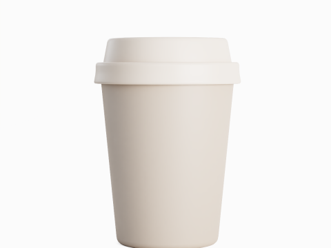 Plastic Coffee Cup 03 Modelo 3D