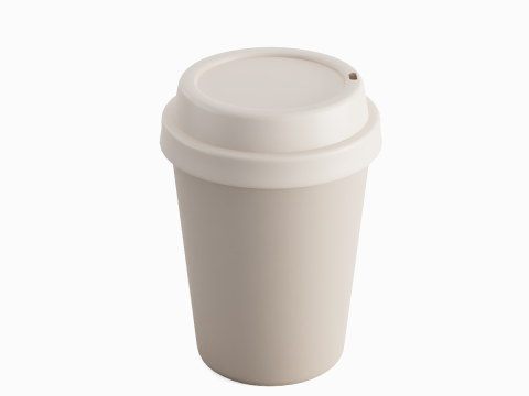 Plastic Coffee Cup 03 Modelo 3D