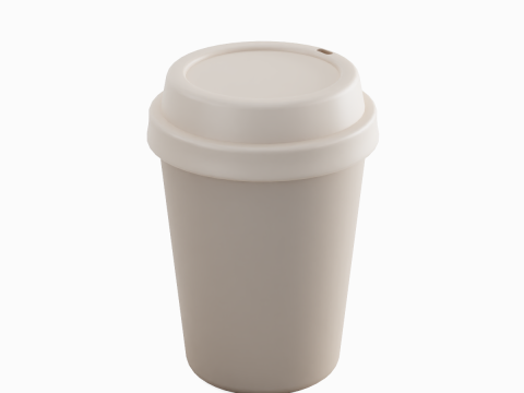 Plastic Coffee Cup 03 Modelo 3D