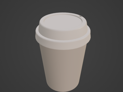 Plastic Coffee Cup 03 Modelo 3D
