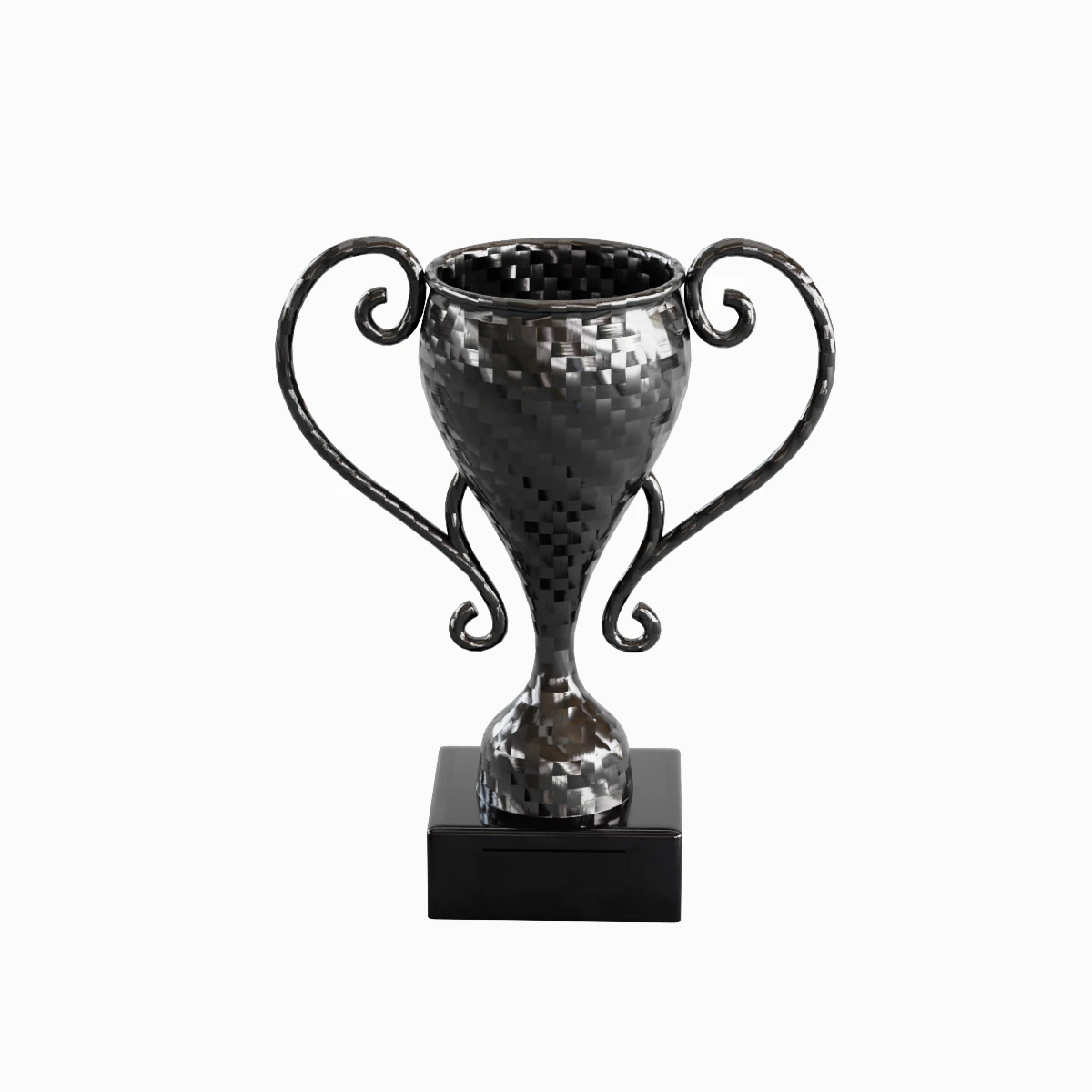 Carbon Fiber Trophy Cup 3D Model .c4d .max .obj .3ds .fbx .stl .blend