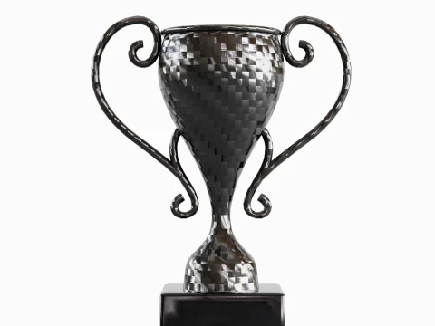 Carbon Fiber Trophy Cup 3D Model