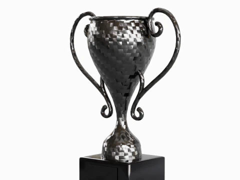 Carbon Fiber Trophy Cup 3D Model
