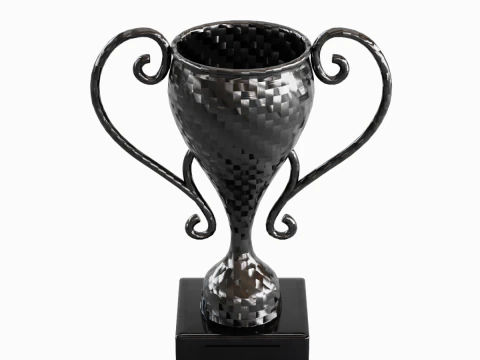 Carbon Fiber Trophy Cup 3D Model