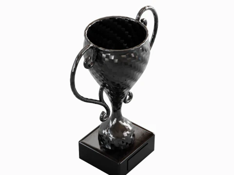 Carbon Fiber Trophy Cup 3D Model