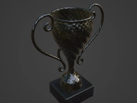 Carbon Fiber Trophy Cup 3D Model
