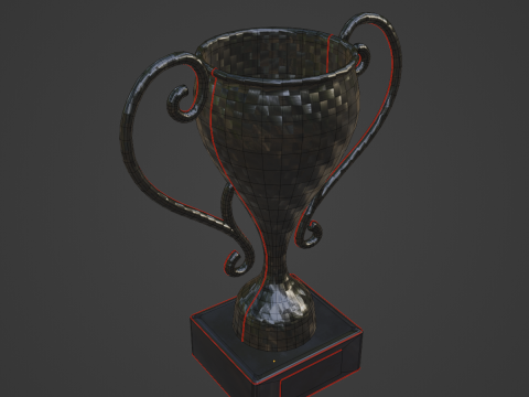 Кубок із вуглецевого волокна 3D Модель