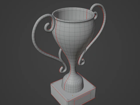 Carbon Fiber Trophy Cup 3D Model